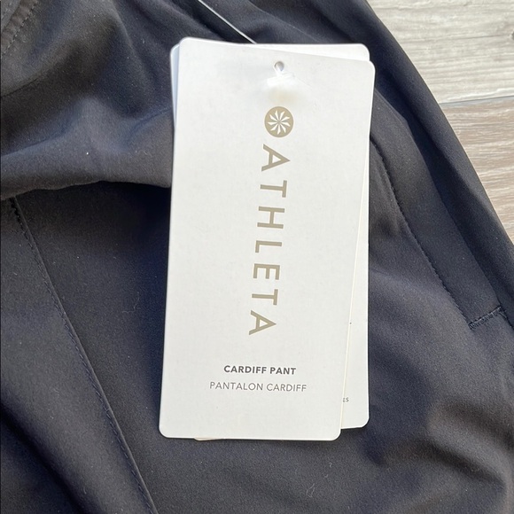 Athleta Black Cardiff Pants with Belt New with tag - Picture 5 of 12